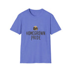Homegrown Pride T-Shirt Soft Ring-Spun Cotton Tee, Gift for Gardeners