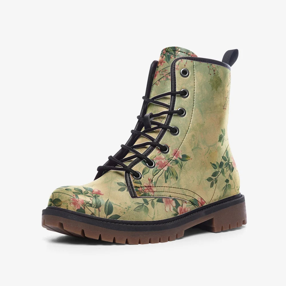 Spring Garden Vegan Leather Boots