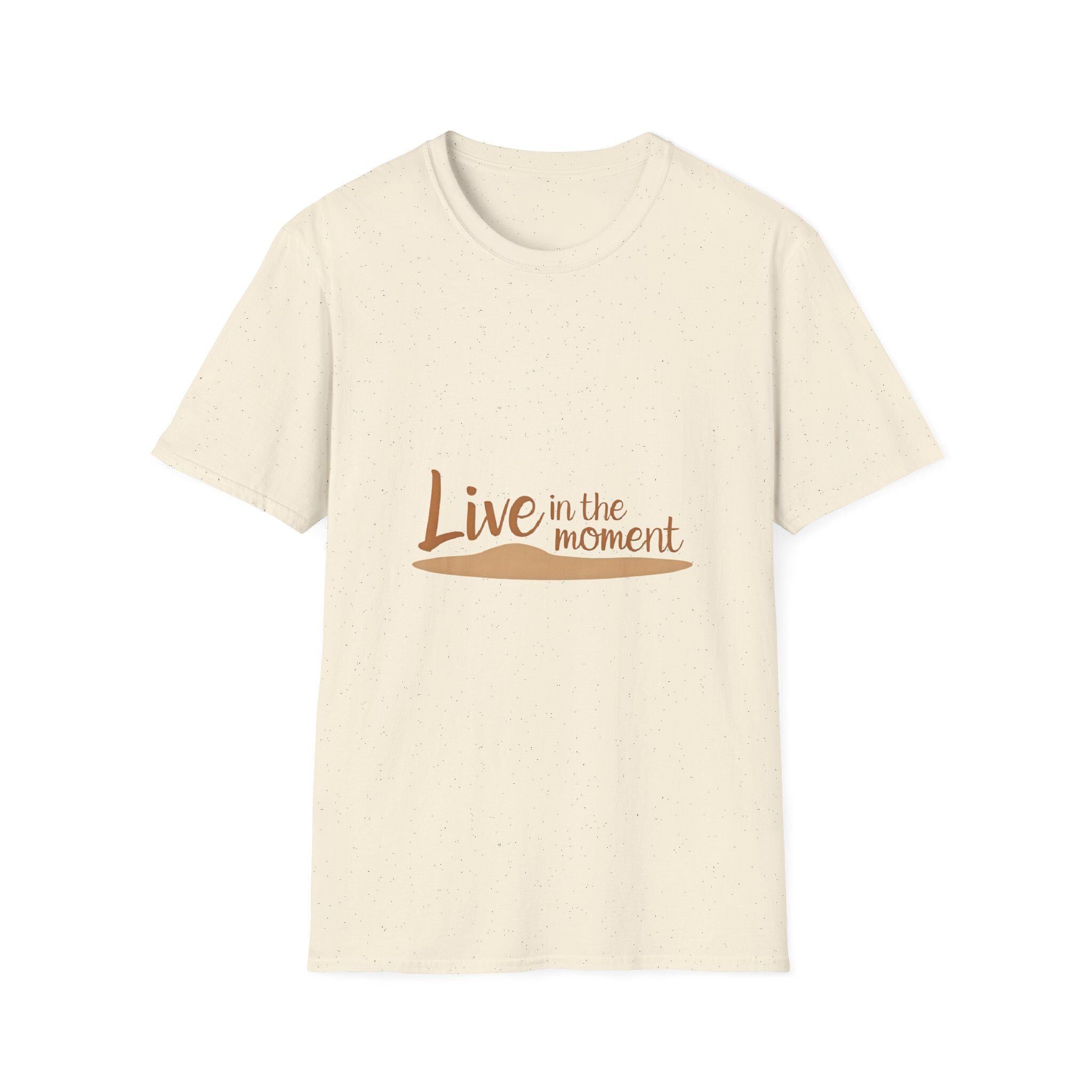 Unisex Softstyle T-Shirt Live in the Moment - Inspirational Apparel