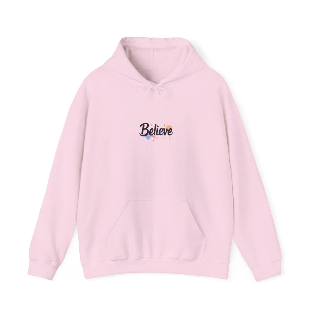 Inspirational "Believe" Hoodie Unisex Cotton-Poly Blend