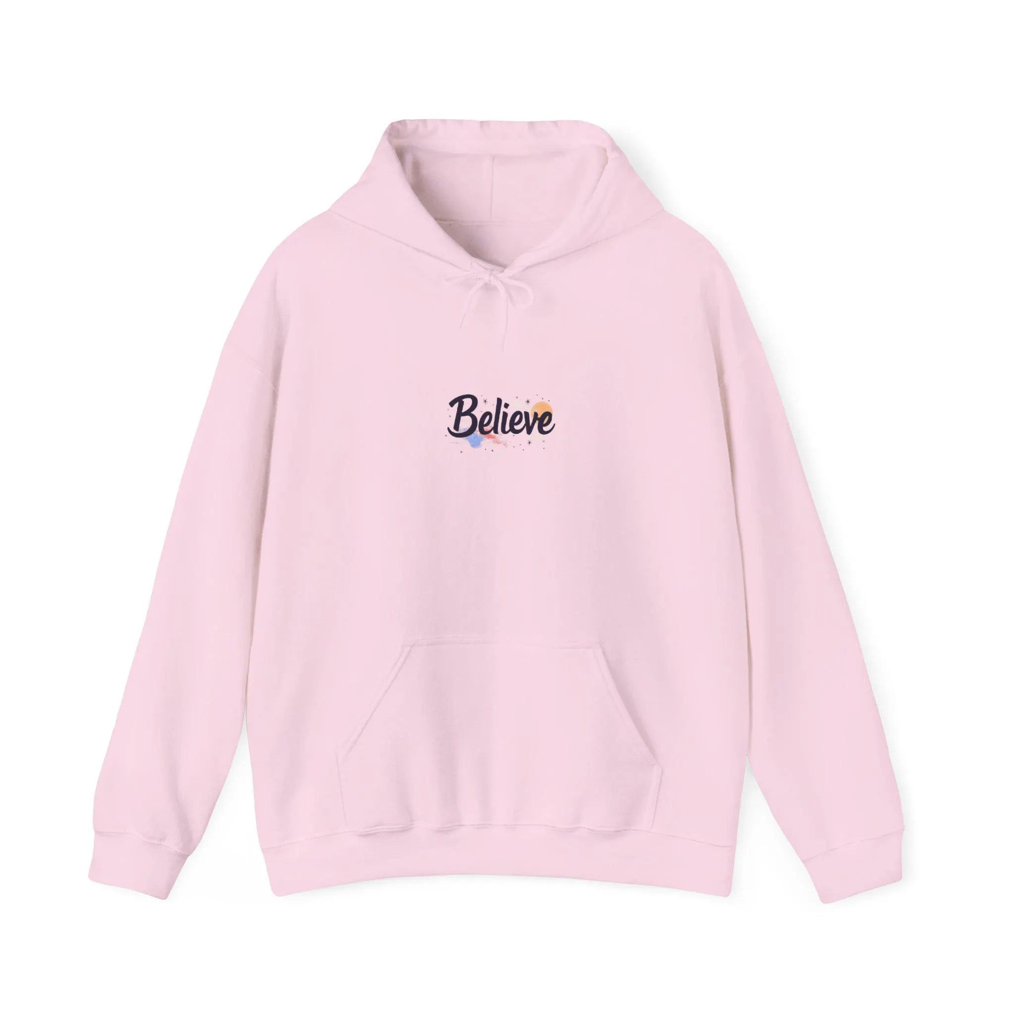 Inspirational "Believe" Hoodie Unisex Cotton-Poly Blend