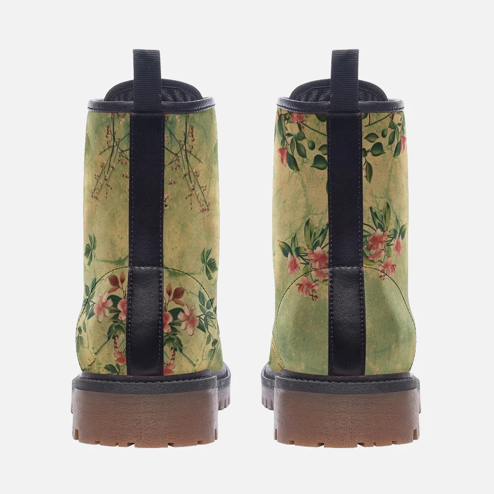Spring Garden Vegan Leather Boots