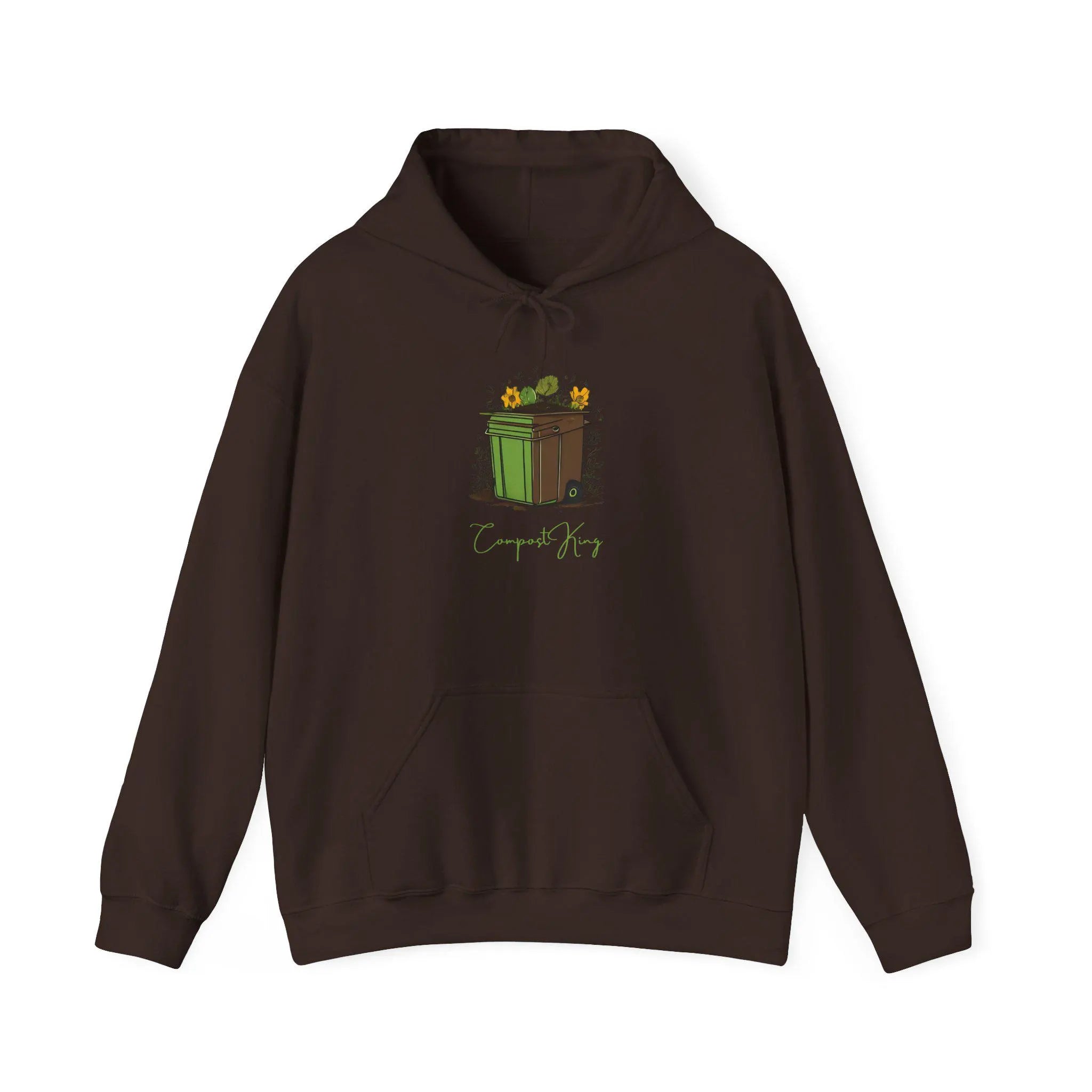 Whimsical Trash Can Hoodie Cozy Eco-Friendly Streetwear