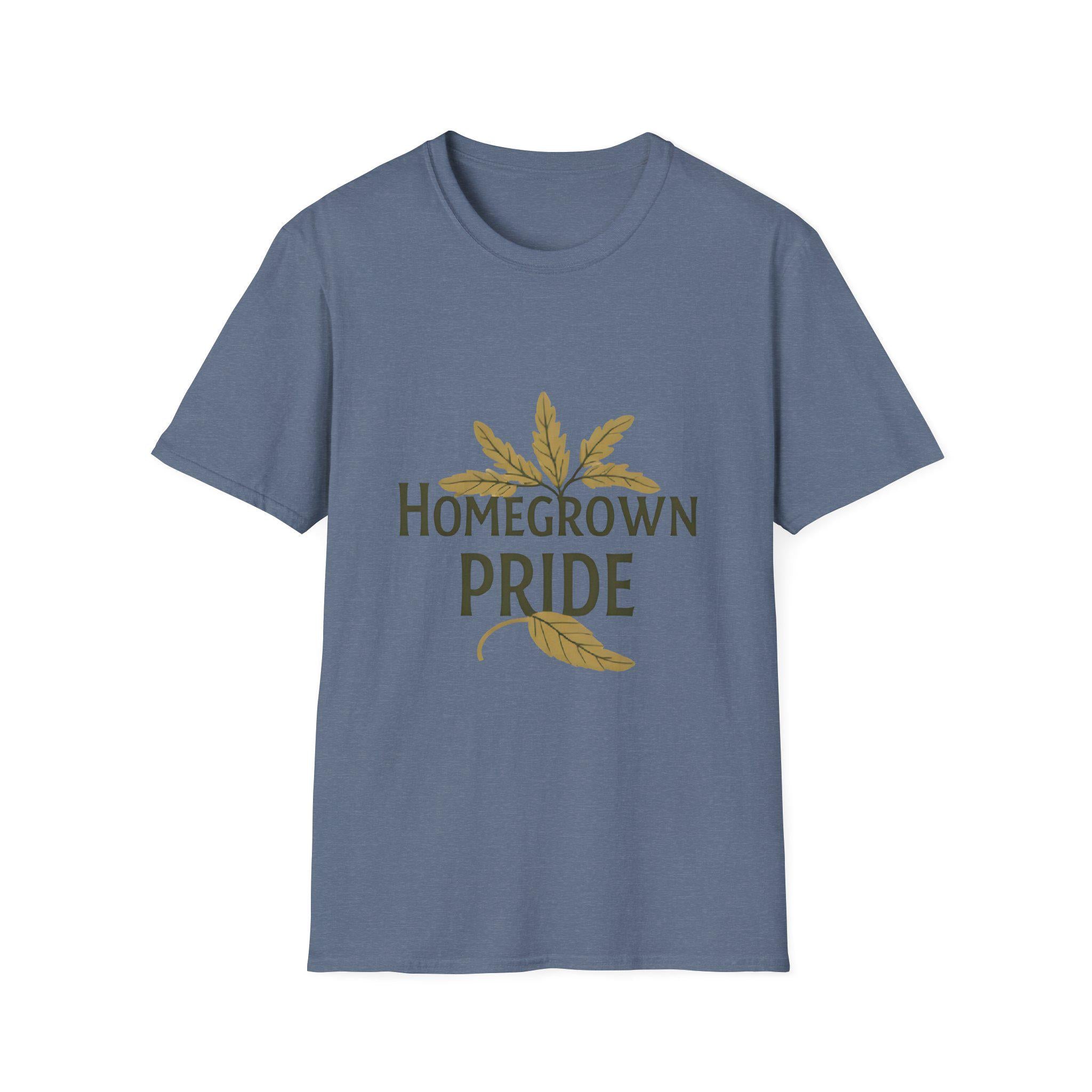 Homegrown Pride T-Shirt Soft Ring-Spun Cotton, Eco-Friendly Tee