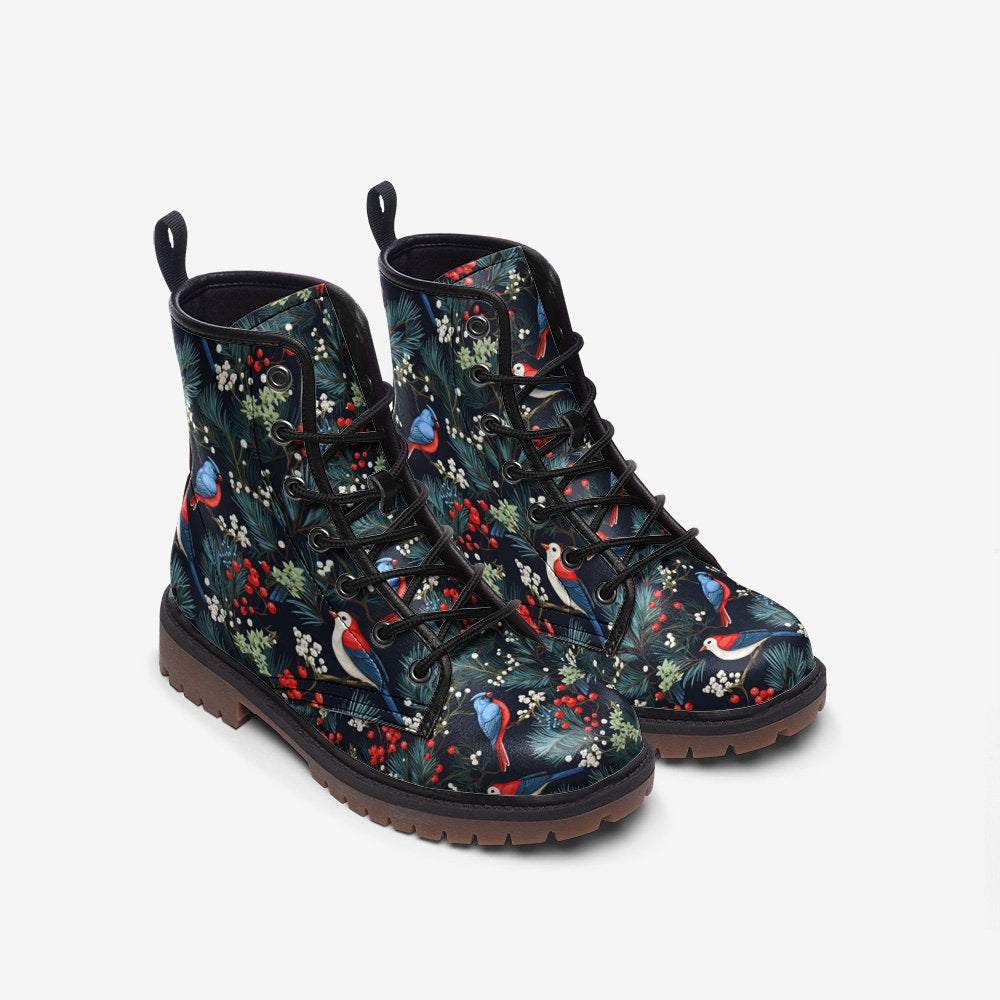 Christmaswinterbirds Vegan Leather Boots