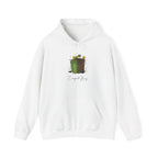 Whimsical Trash Can Hoodie Cozy Eco-Friendly Streetwear