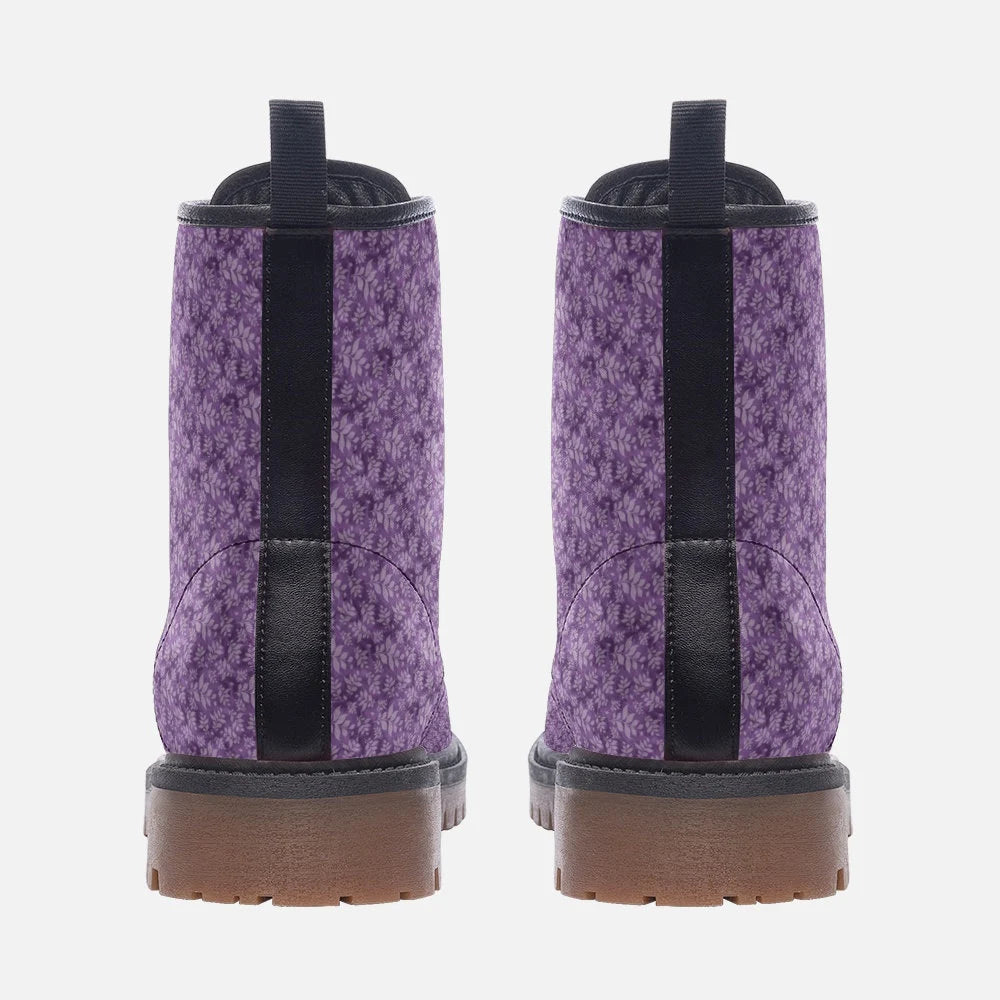 Lilac Purple Vegan Leather Boots