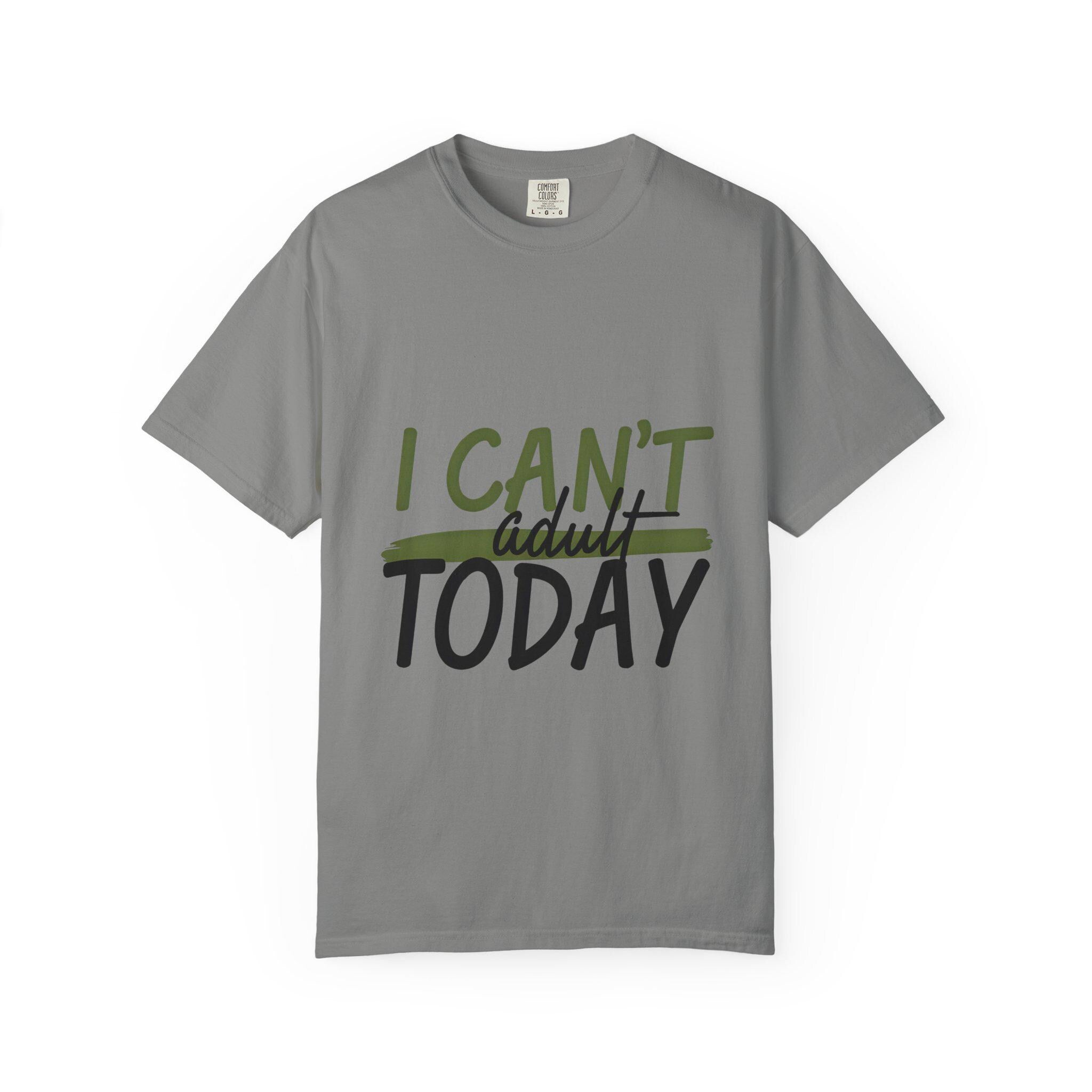 Casual Graphic T-Shirt "I Can't Adult Today"