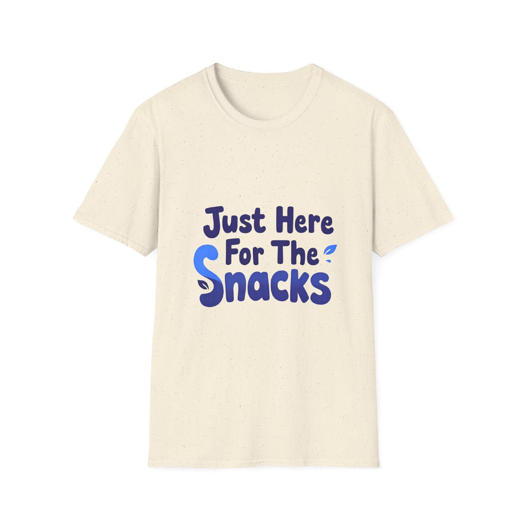 Just Here for the Snacks T-Shirt Funny Foodie Unisex Tee
