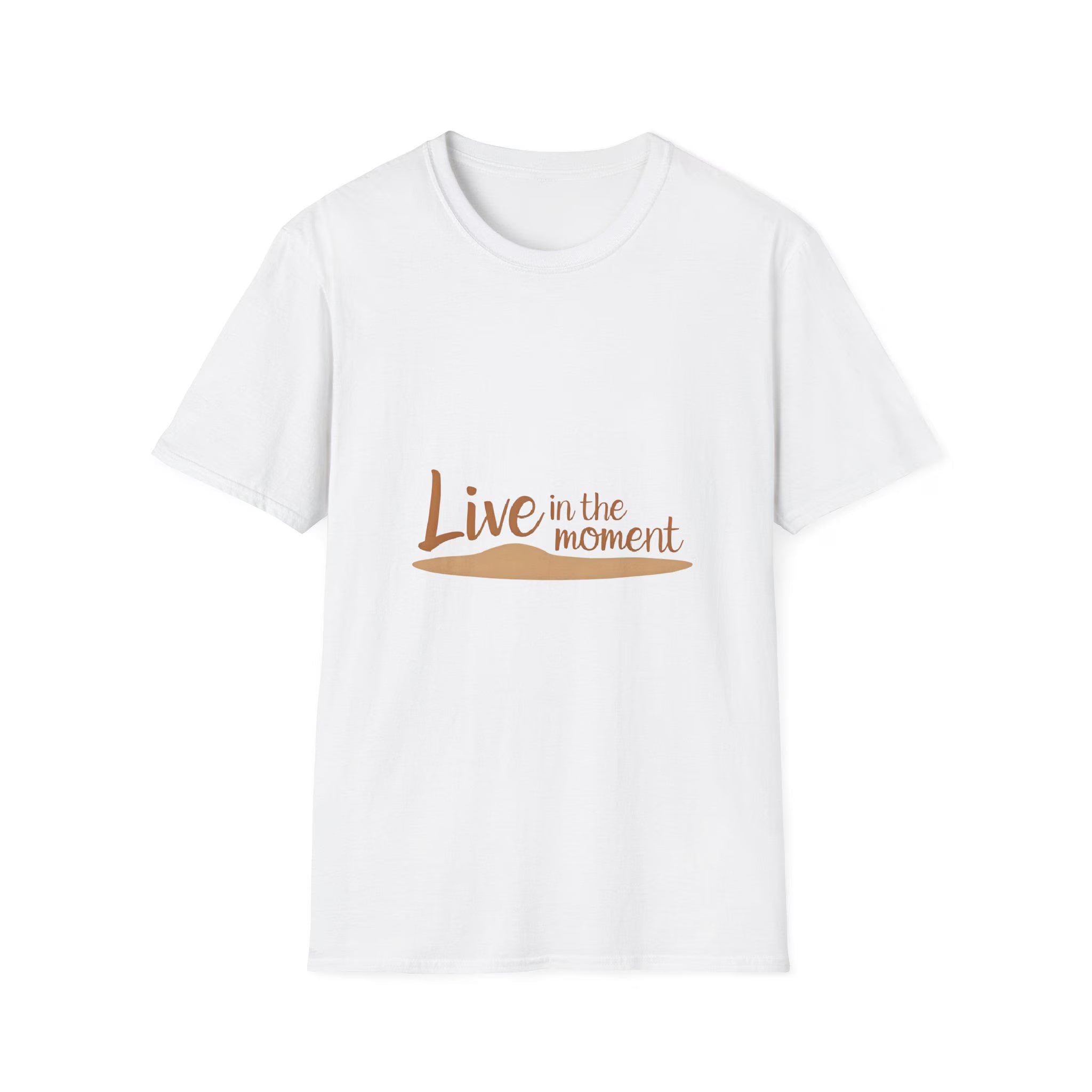 Unisex Softstyle T-Shirt Live in the Moment - Inspirational Apparel