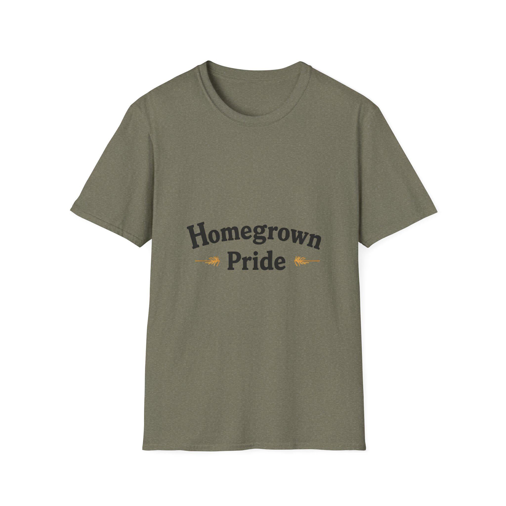 Homegrown Pride T-Shirt Soft Cotton Unisex Tee for Gardeners