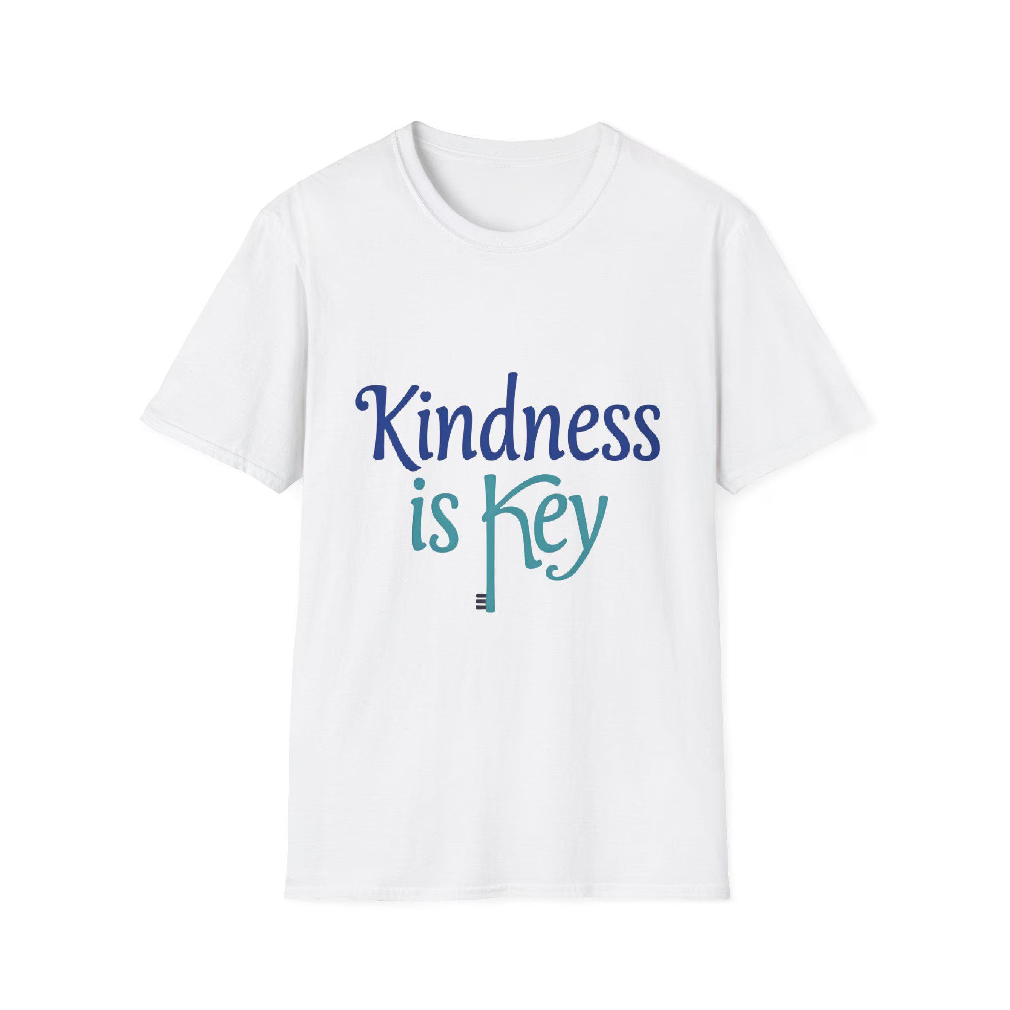 Kindness is Key T-Shirt Unisex Softstyle Positive Quote Tee