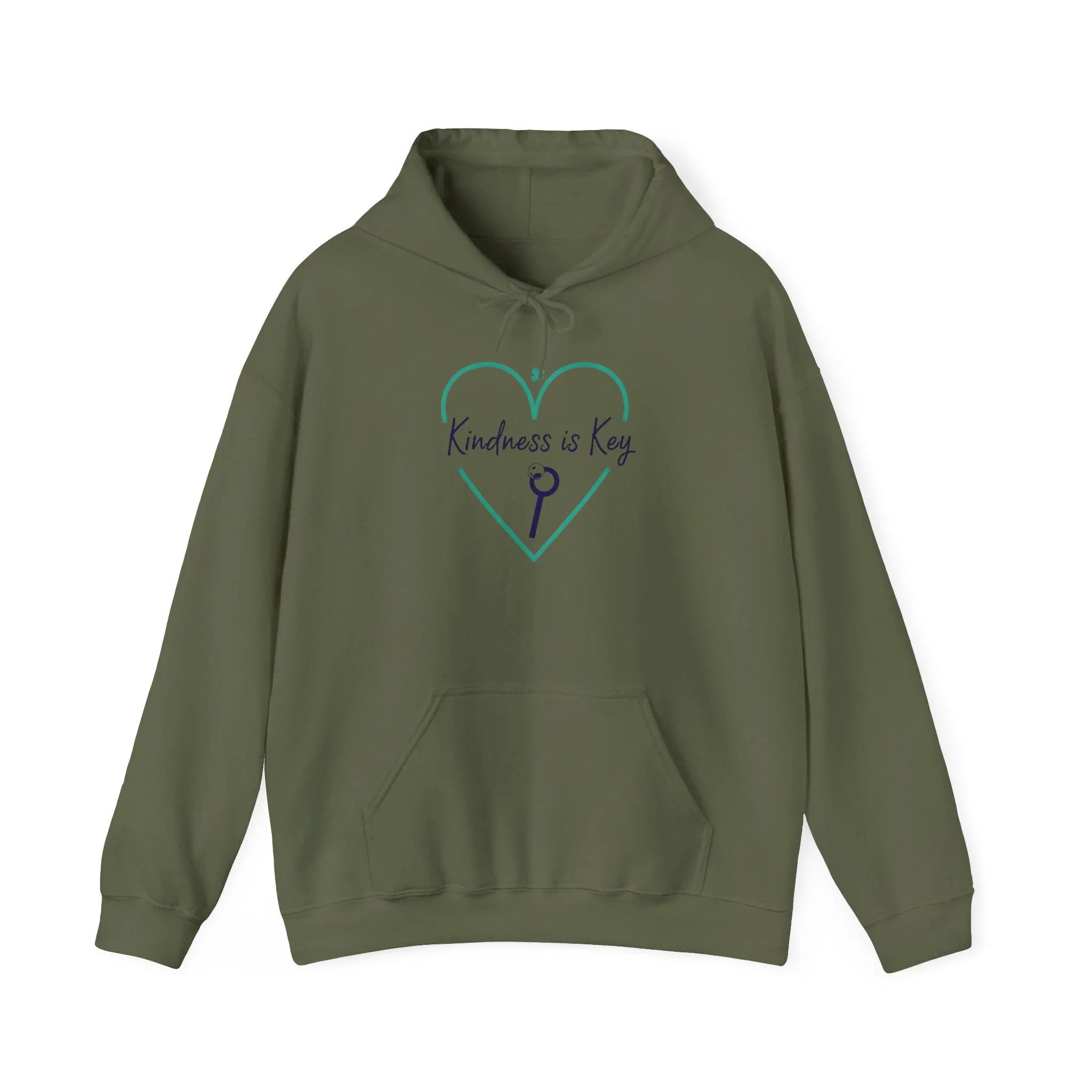 Kindness is Key Hoodie Unisex Cozy Cotton-Blend