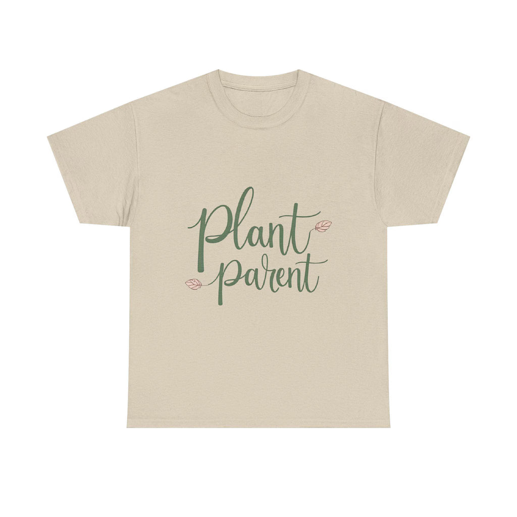 Plant Parent Heavy Cotton Tee Botanical Gift for Plant Lovers
