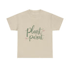 Plant Parent Heavy Cotton Tee Botanical Gift for Plant Lovers