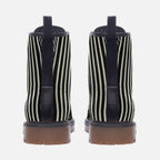 Stripe Nouveau Vegan Leather Boots