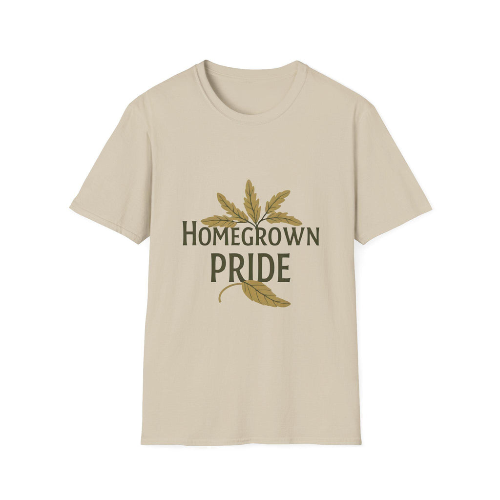 Homegrown Pride T-Shirt Soft Ring-Spun Cotton, Eco-Friendly Tee