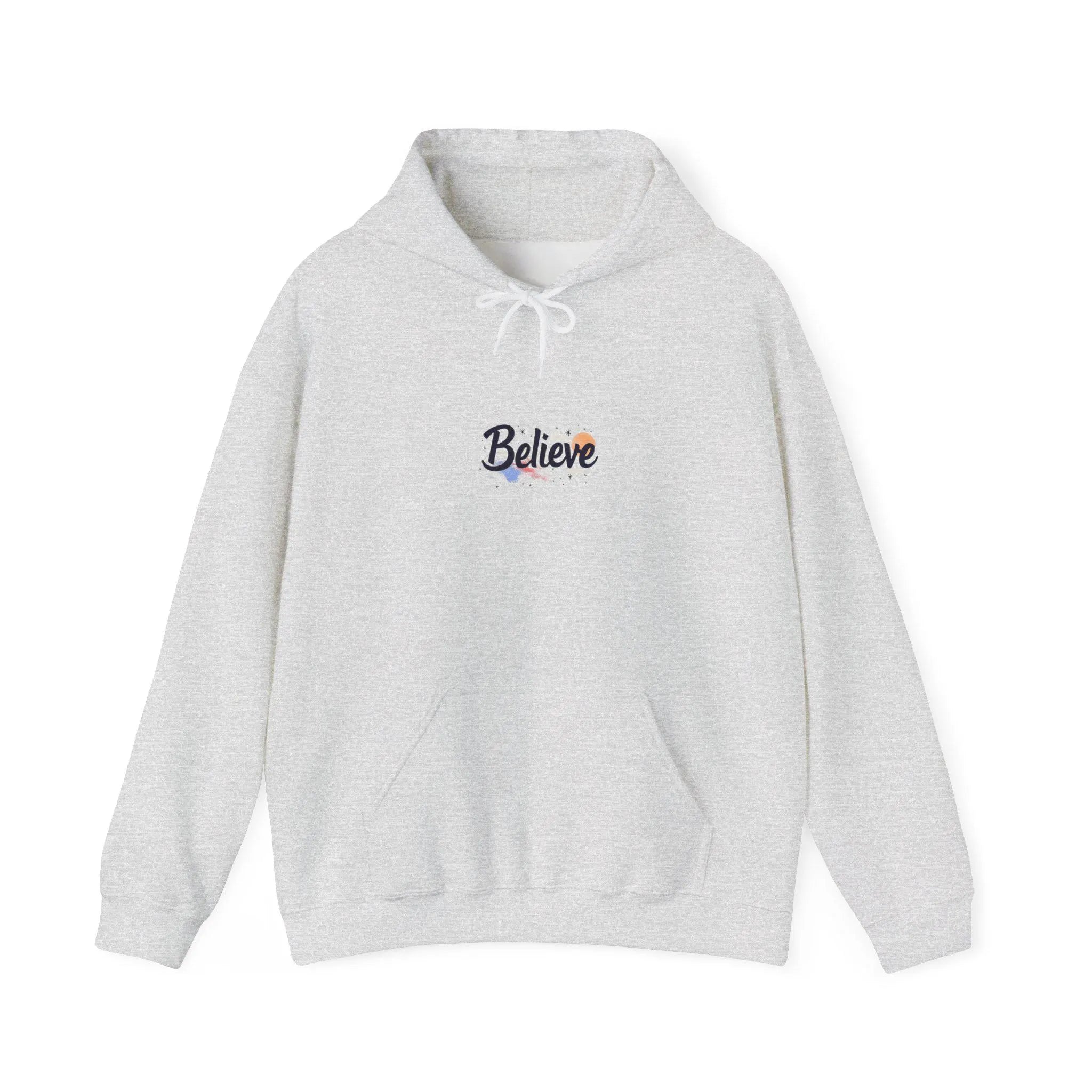 Inspirational "Believe" Hoodie Unisex Cotton-Poly Blend