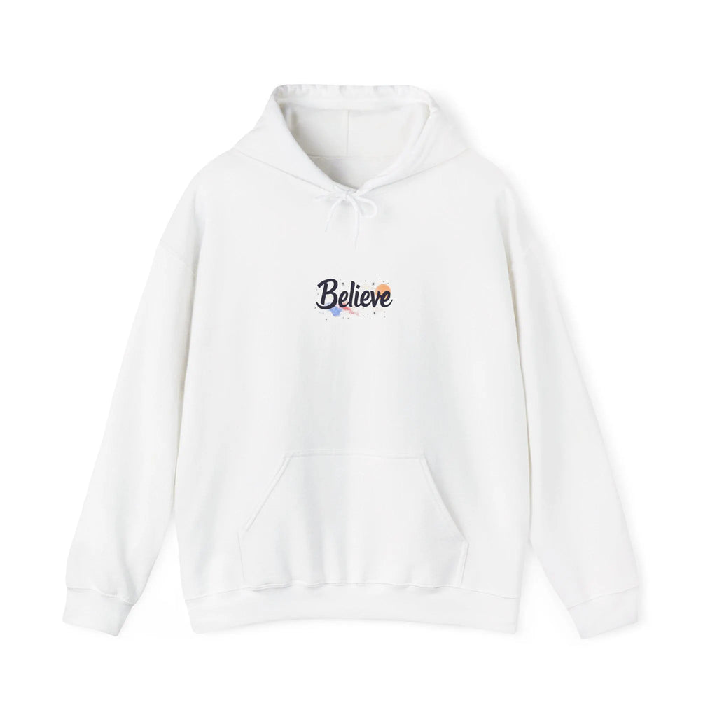 Inspirational "Believe" Hoodie Unisex Cotton-Poly Blend