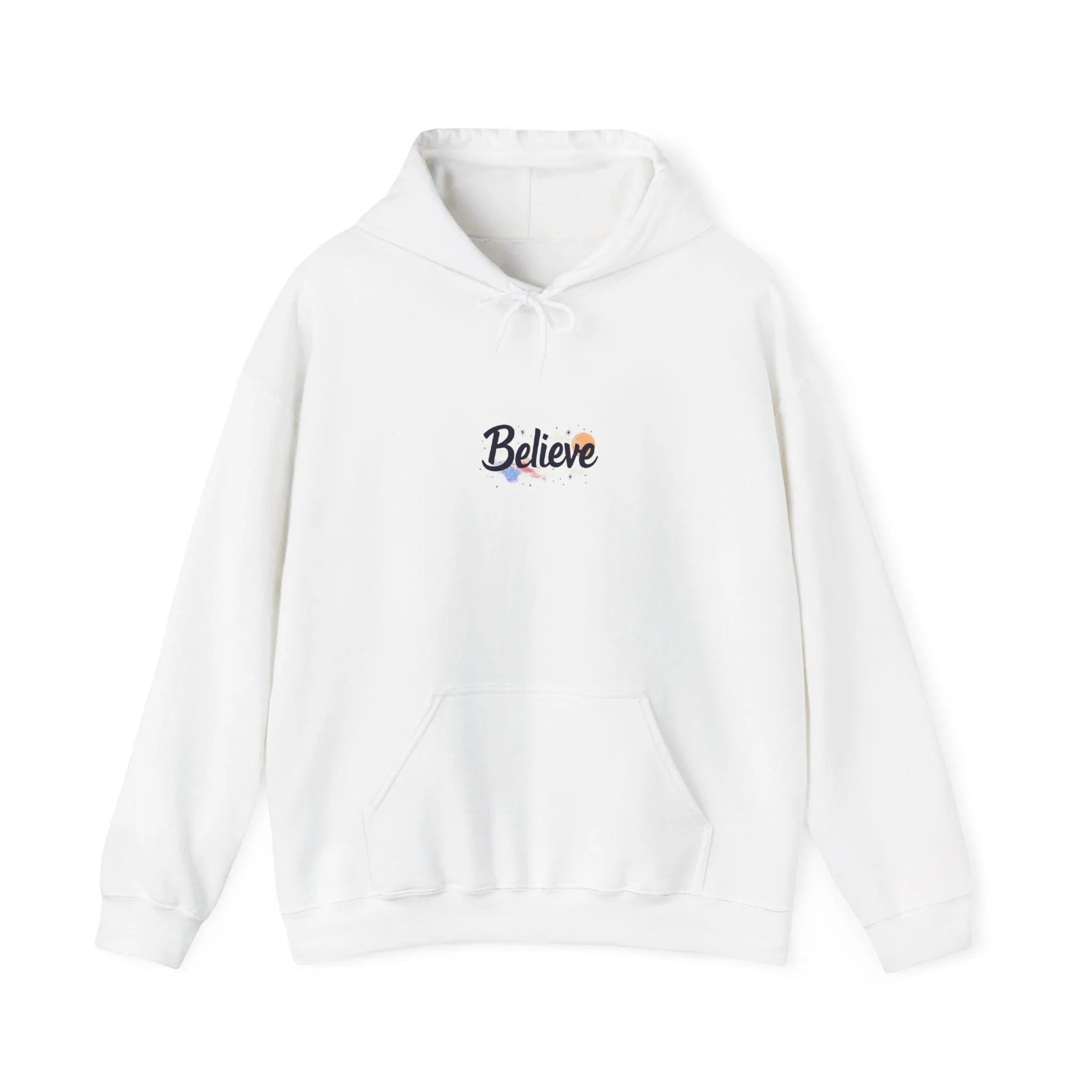 Inspirational "Believe" Hoodie Unisex Cotton-Poly Blend