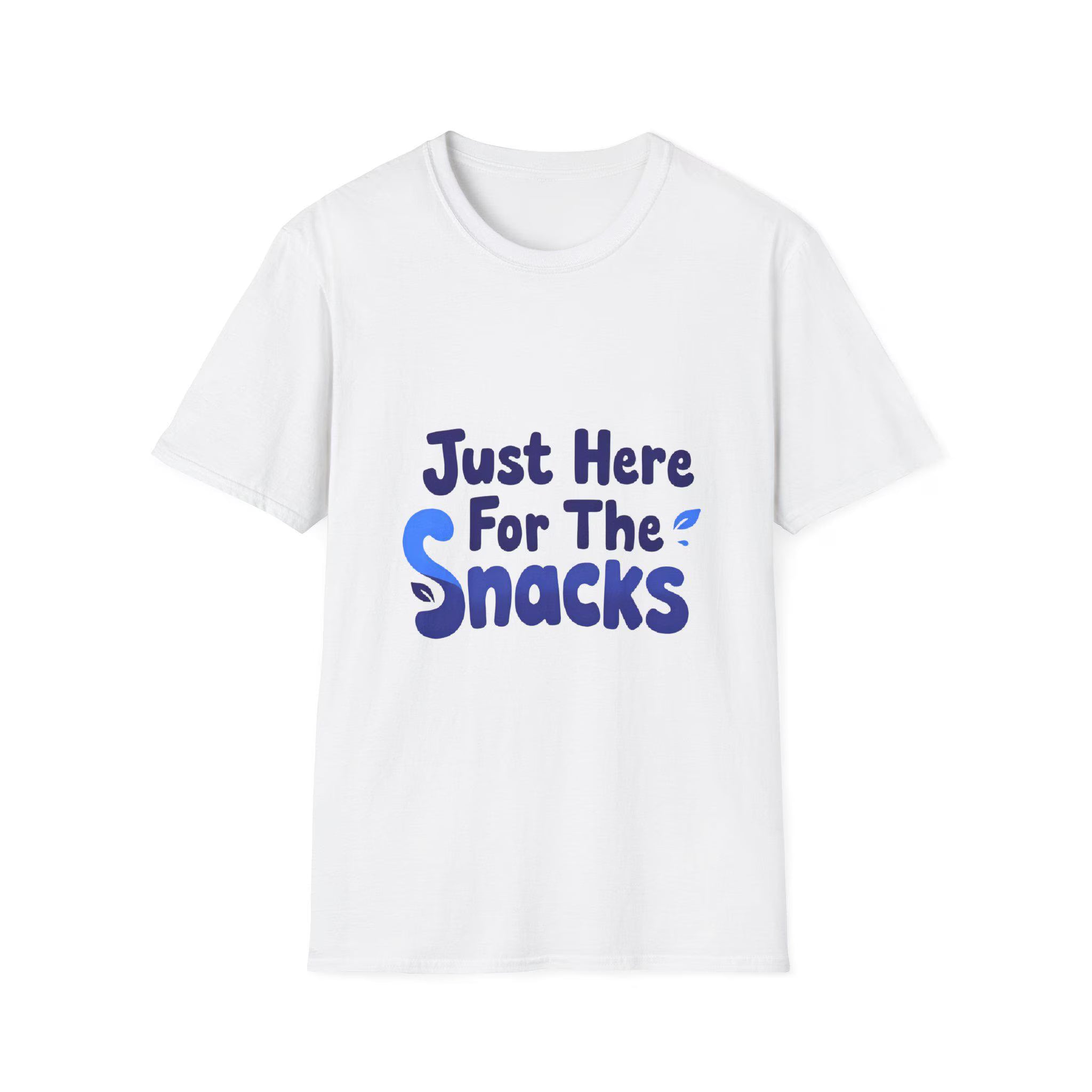 Just Here for the Snacks T-Shirt Funny Foodie Unisex Tee