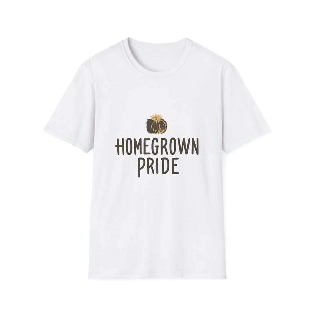 Homegrown Pride T-Shirt Soft Ring-Spun Cotton Tee, Gift for Gardeners
