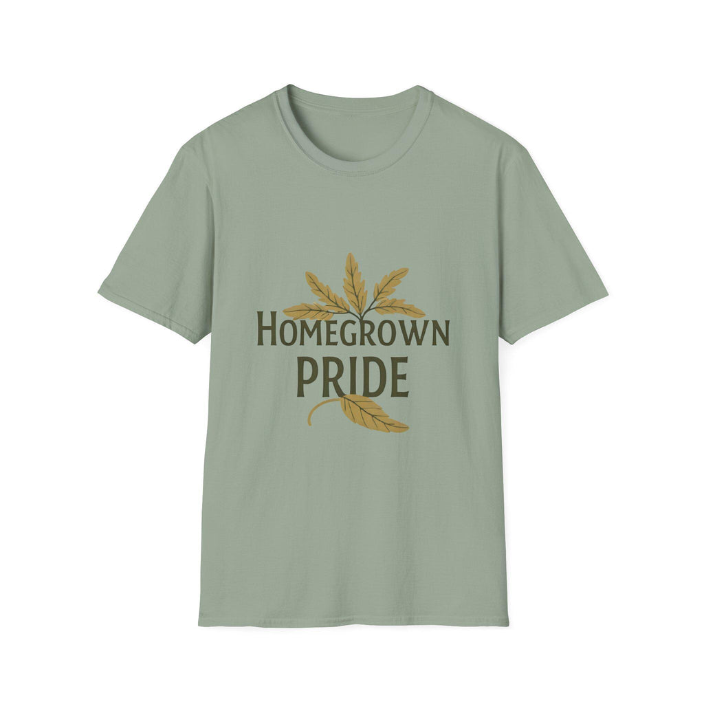 Homegrown Pride T-Shirt Soft Ring-Spun Cotton, Eco-Friendly Tee