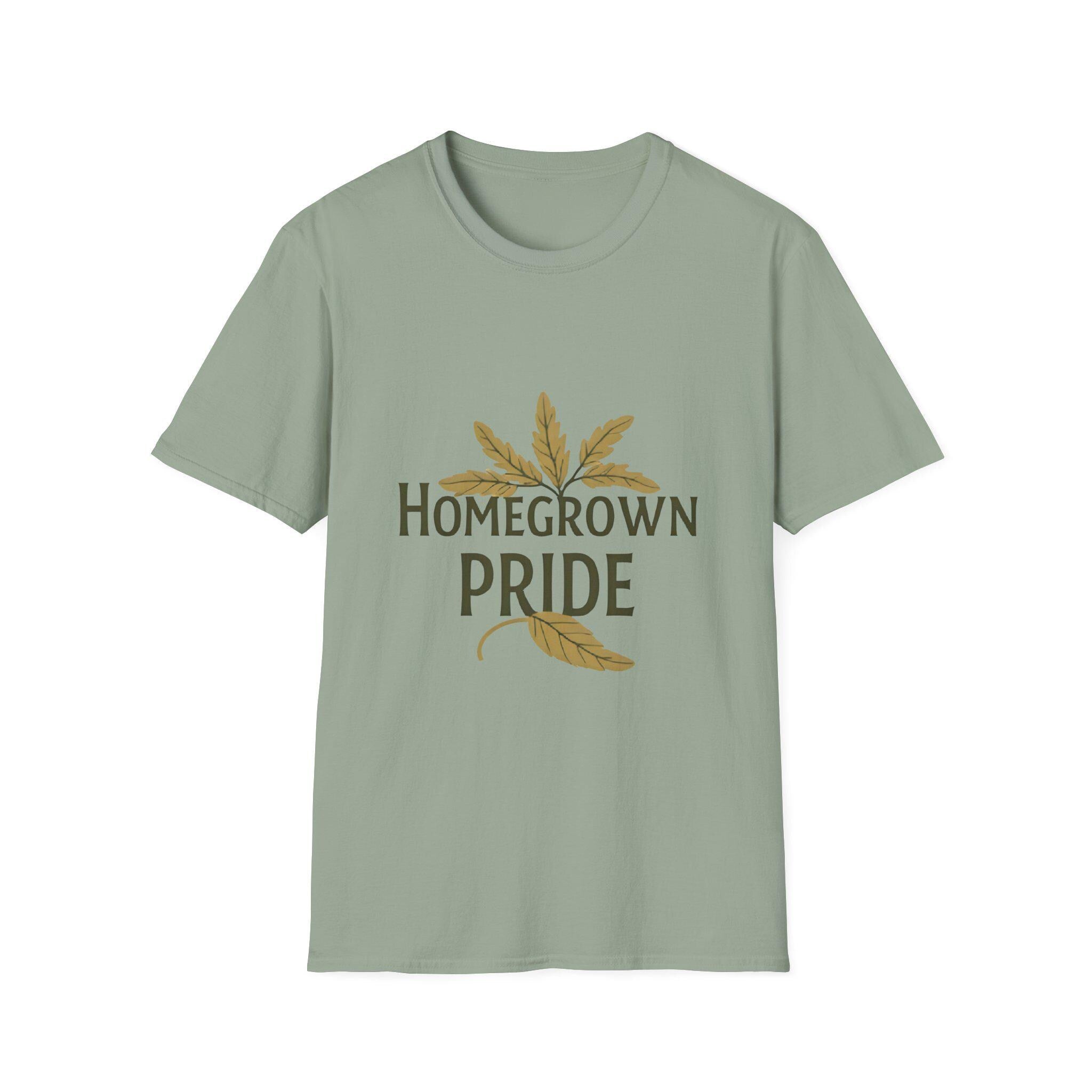 Homegrown Pride T-Shirt Soft Ring-Spun Cotton, Eco-Friendly Tee