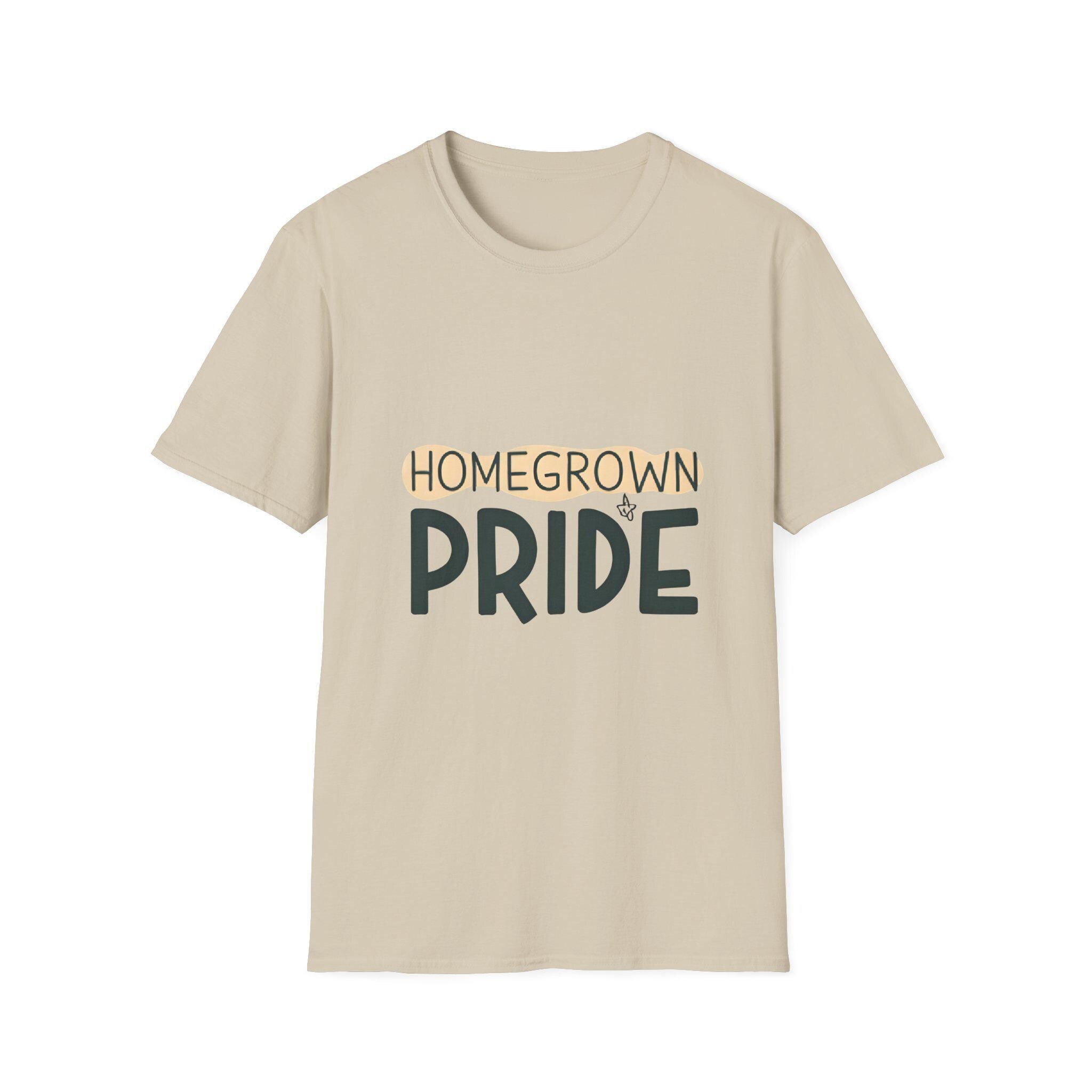 Homegrown Pride T-Shirt Softstyle Cotton Tee for Gardeners