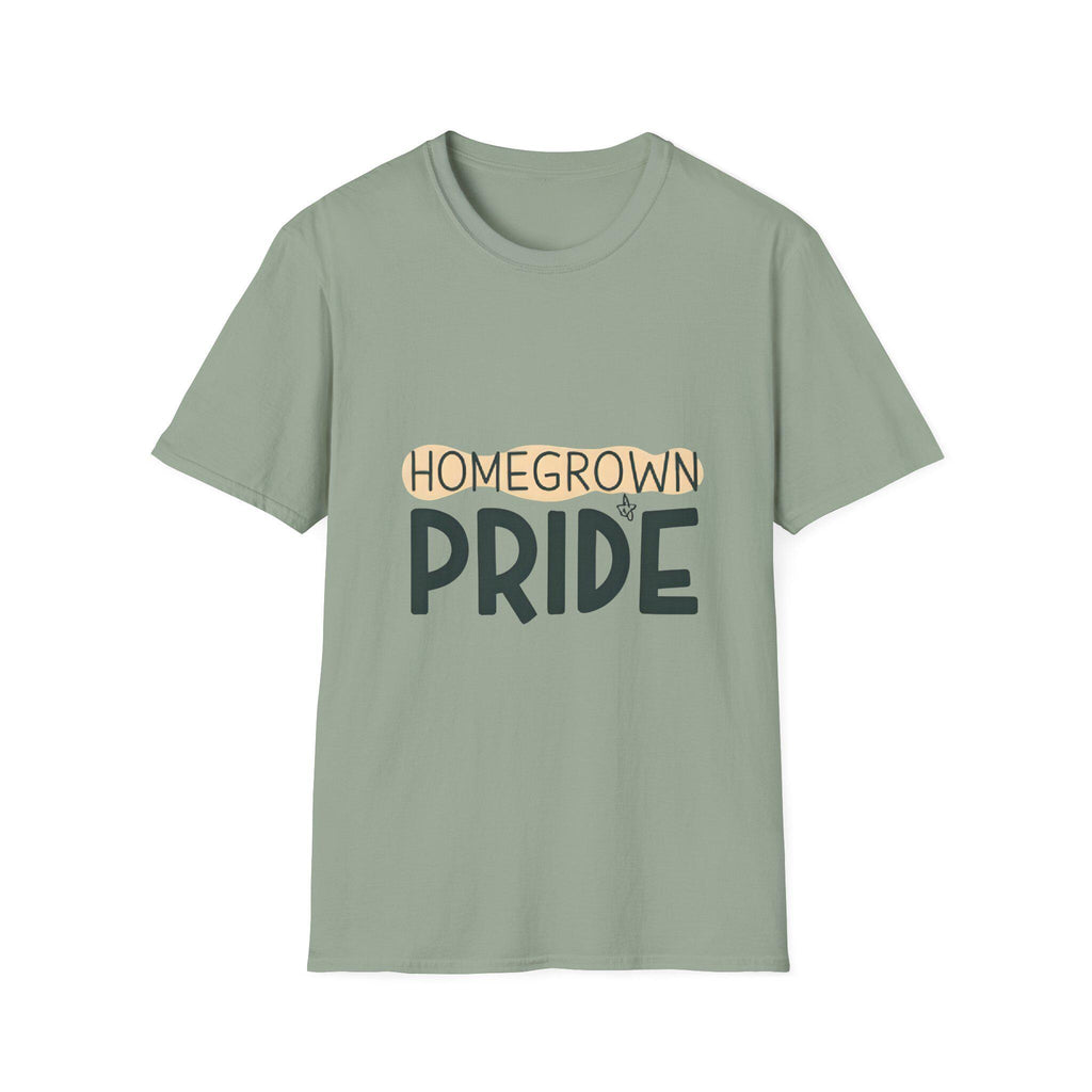 Homegrown Pride T-Shirt Softstyle Cotton Tee for Gardeners