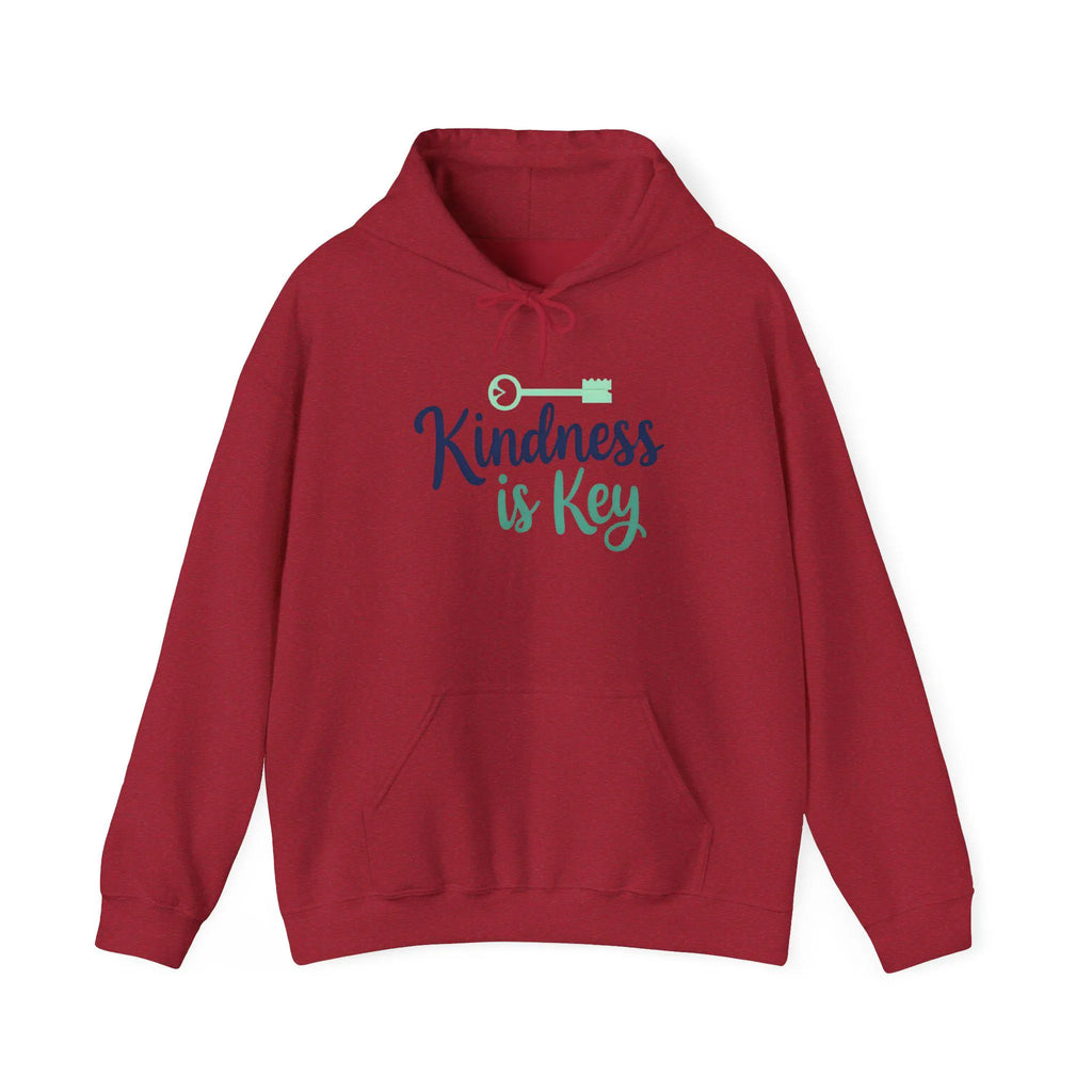 Kindness is Key Hoodie Cozy Unisex , Inspirational Apparel