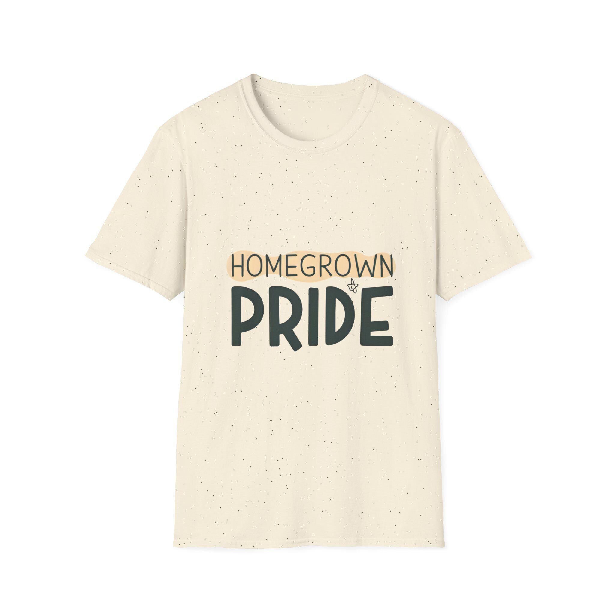 Homegrown Pride T-Shirt Softstyle Cotton Tee for Gardeners
