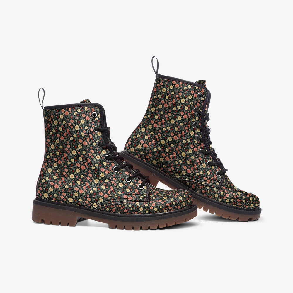 Gorgeous Fine Patterned Colourful Vegan Leather Boots