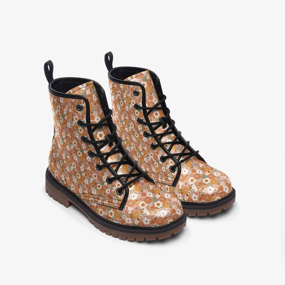 My Boho Floral Vegan Leather Boots