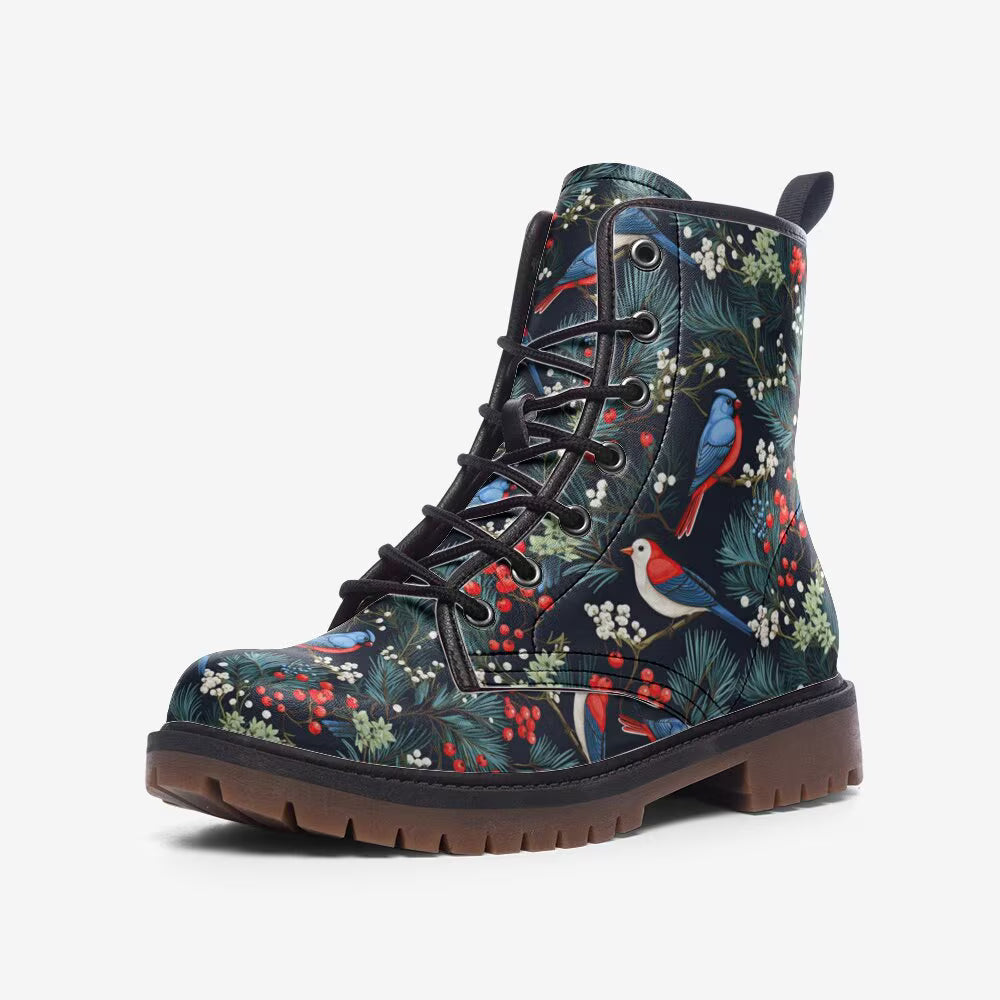 Christmaswinterbirds Vegan Leather Boots