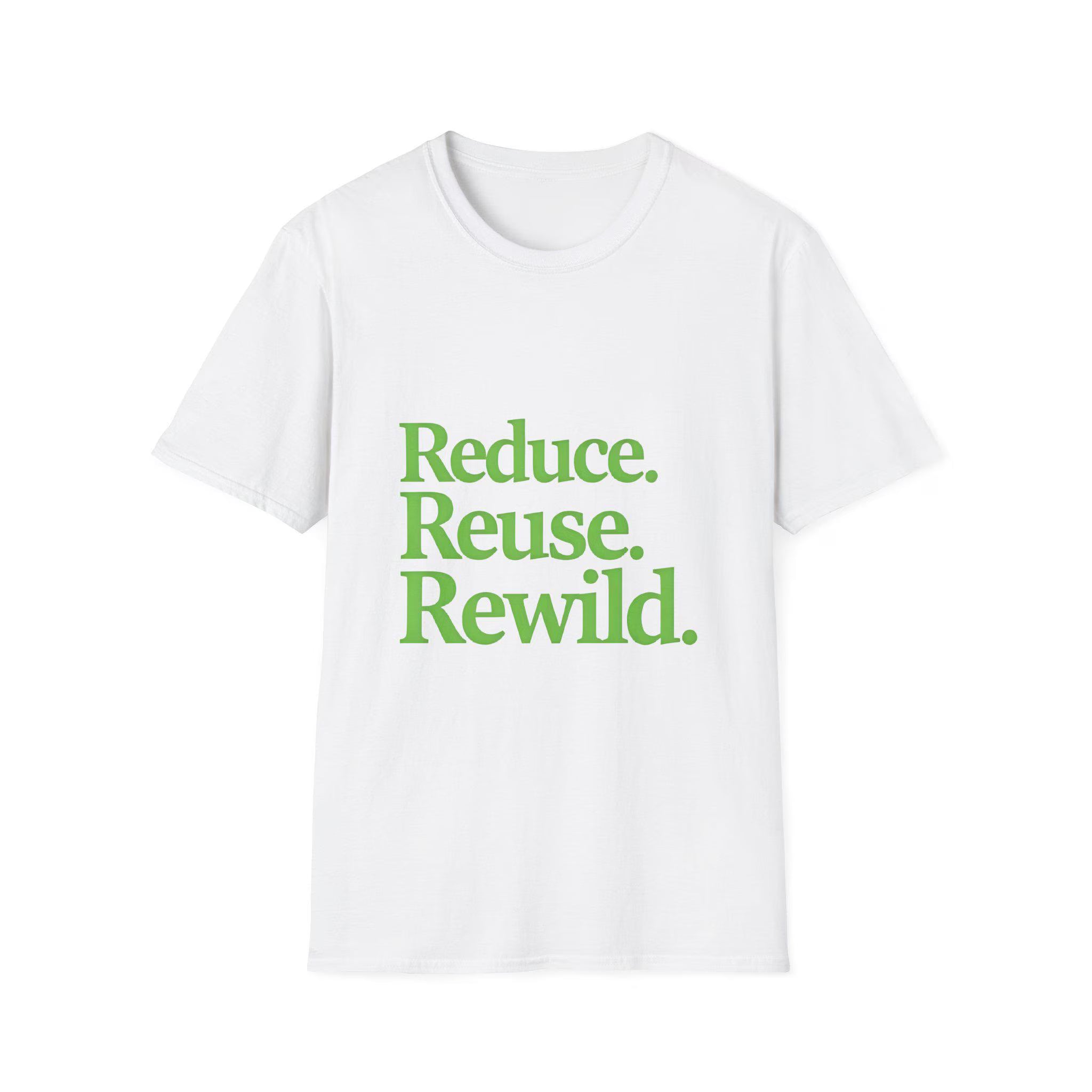 Eco-Friendly Unisex T-Shirt Reduce Reuse Rewild - Sustainable Style