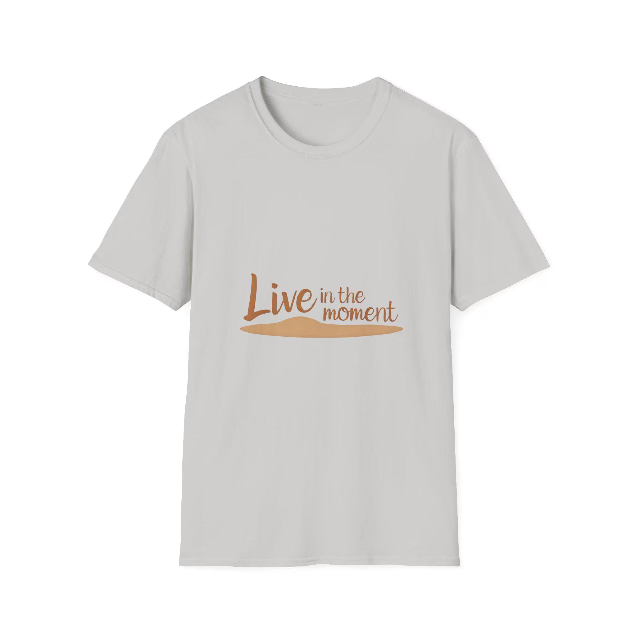 Unisex Softstyle T-Shirt Live in the Moment - Inspirational Apparel