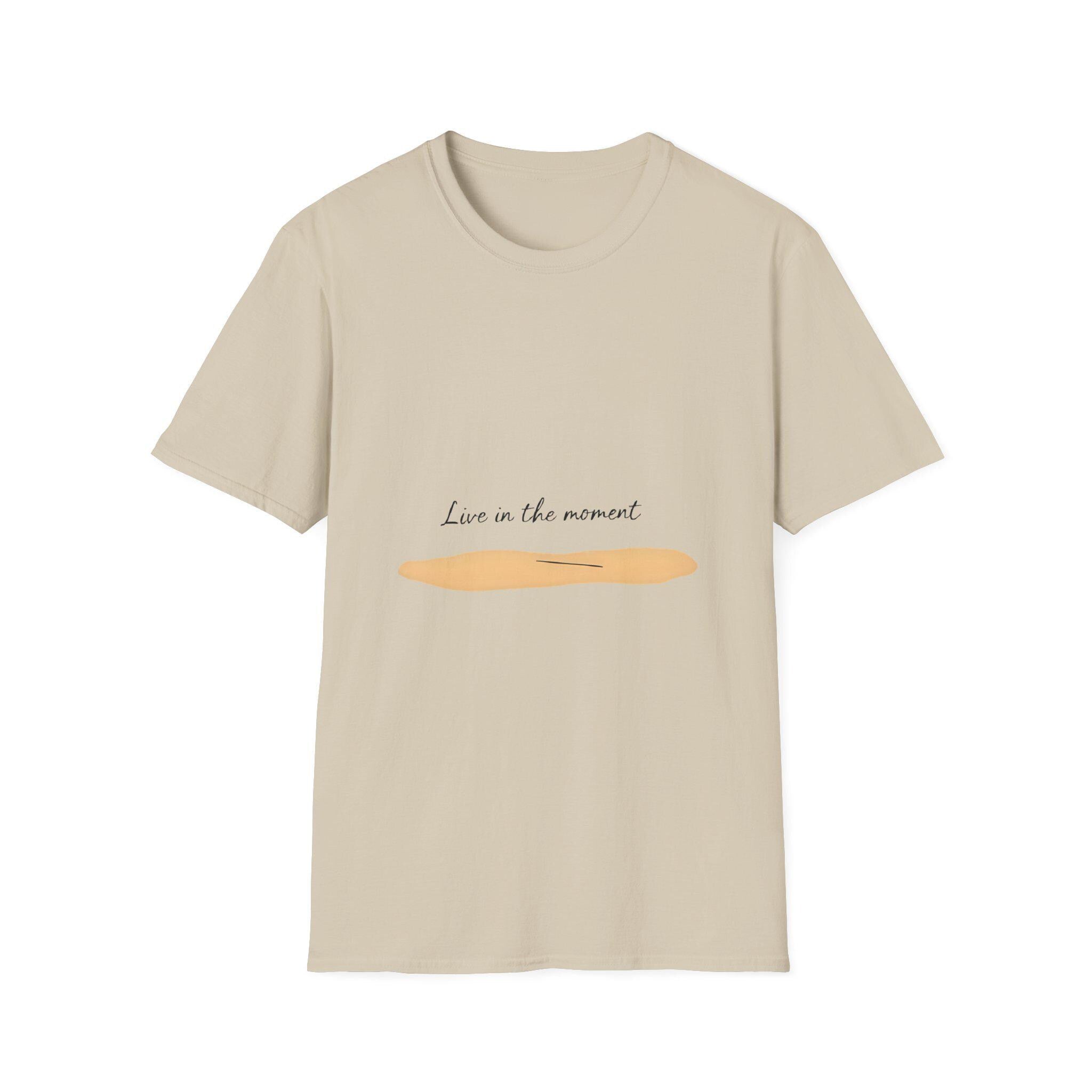 Inspirational "Live in the Moment" T-Shirt Unisex Ring-Spun Cotton Tee