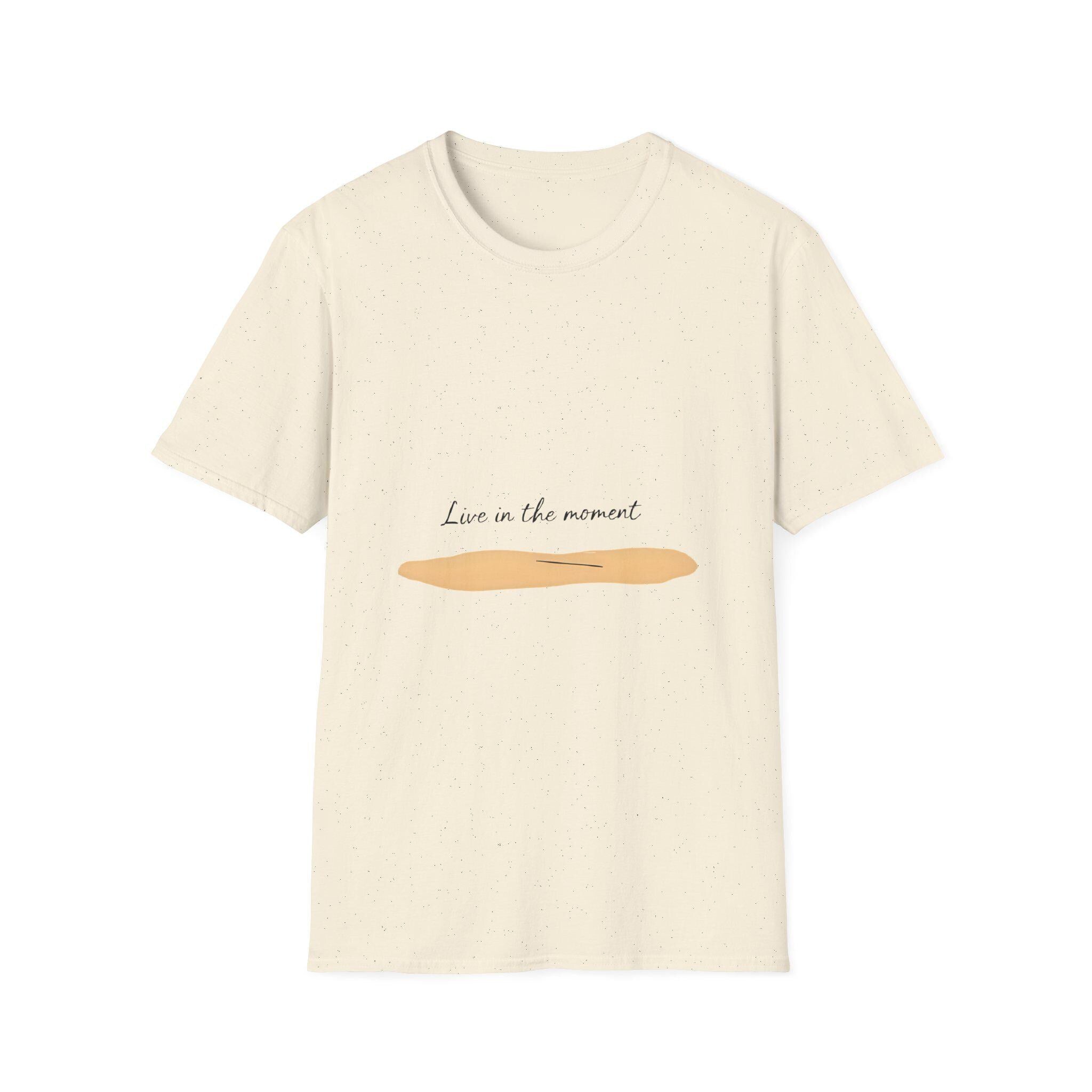 Inspirational "Live in the Moment" T-Shirt Unisex Ring-Spun Cotton Tee
