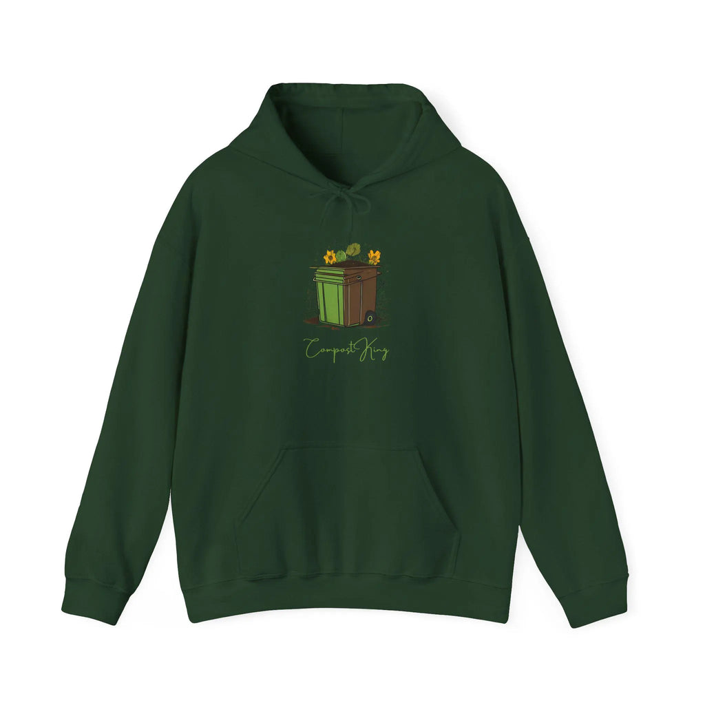 Whimsical Trash Can Hoodie Cozy Eco-Friendly Streetwear