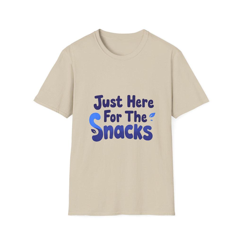 Just Here for the Snacks T-Shirt Funny Foodie Unisex Tee