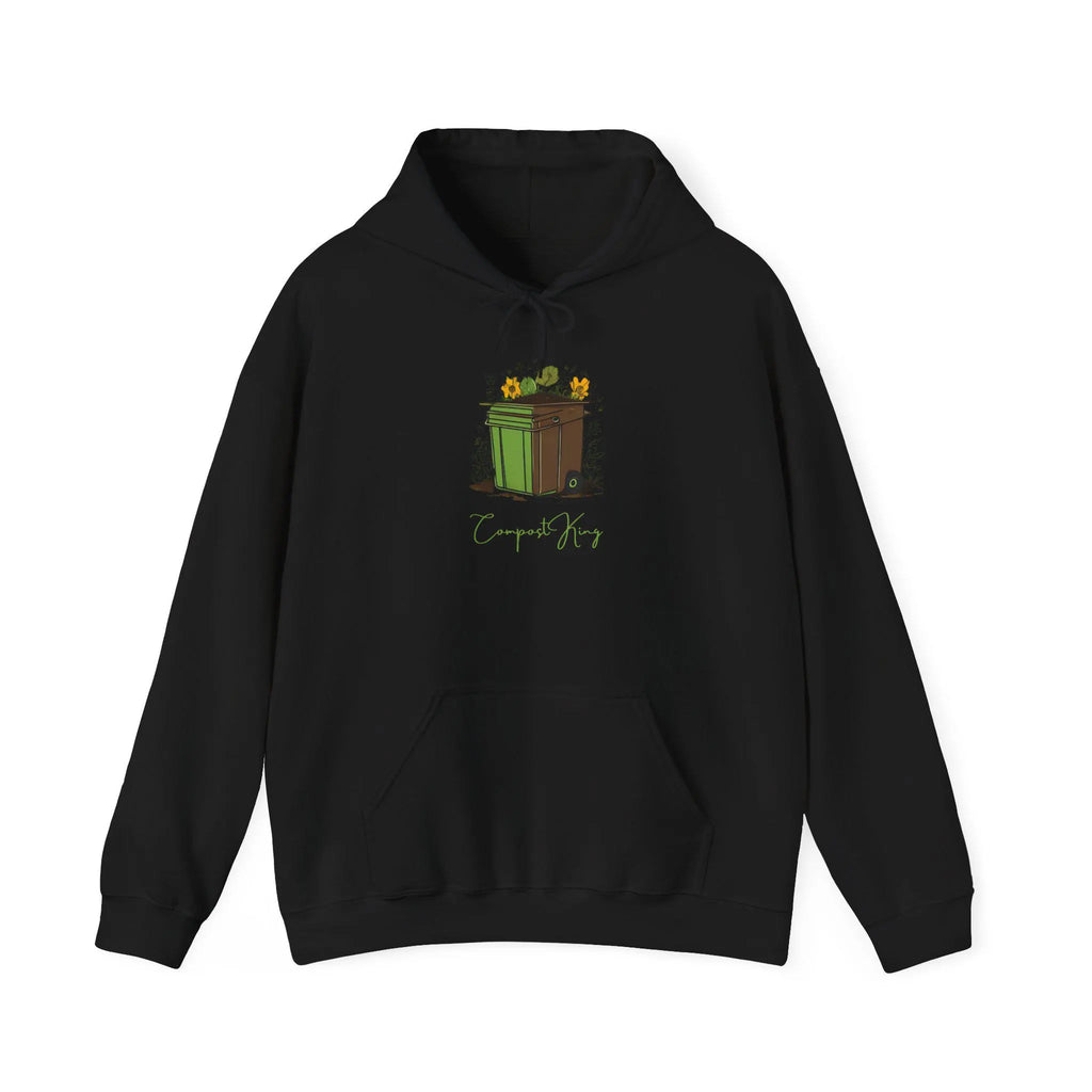 Whimsical Trash Can Hoodie Cozy Eco-Friendly Streetwear