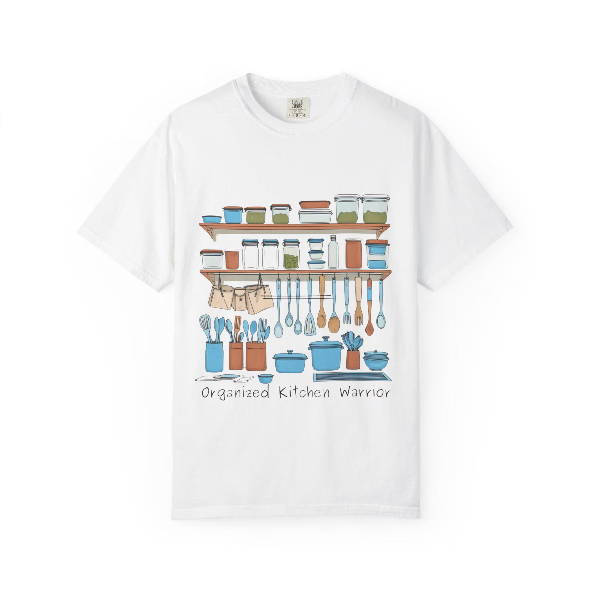 Organized Kitchen Warrior T-Shirt Culinary Cook, Foodie Gift