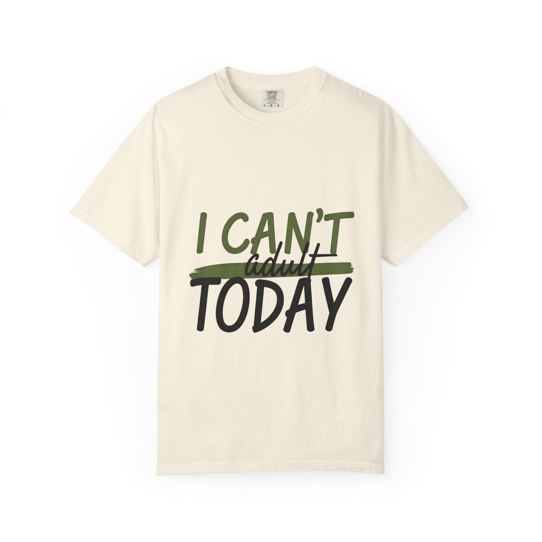 Casual Graphic T-Shirt "I Can't Adult Today"