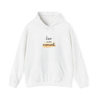 Cozy Unisex Hoodie Live in the Moment - Cotton/Polyester Blend