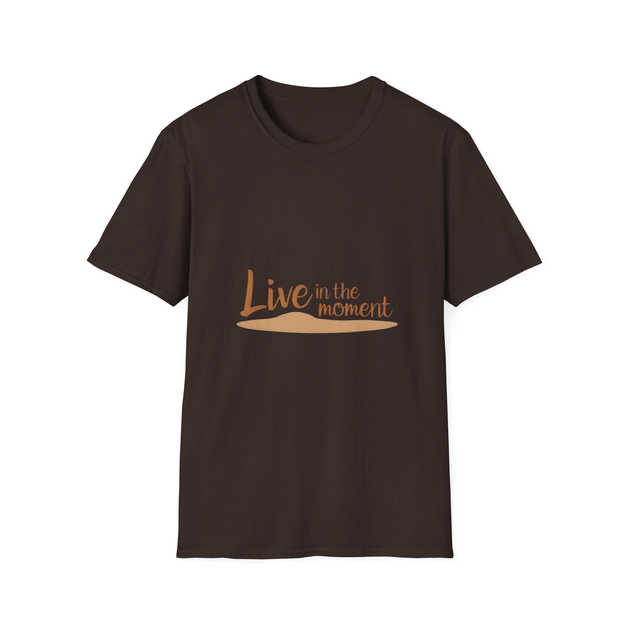 Unisex Softstyle T-Shirt Live in the Moment - Inspirational Apparel