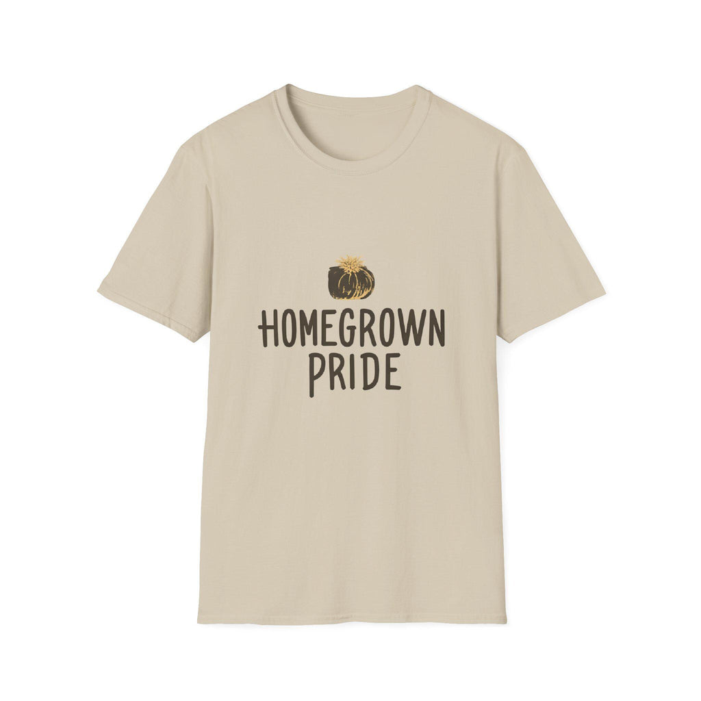 Homegrown Pride T-Shirt Soft Ring-Spun Cotton Tee, Gift for Gardeners