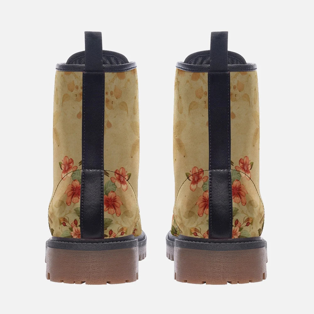 Spring Birds Vegan Leather Boots