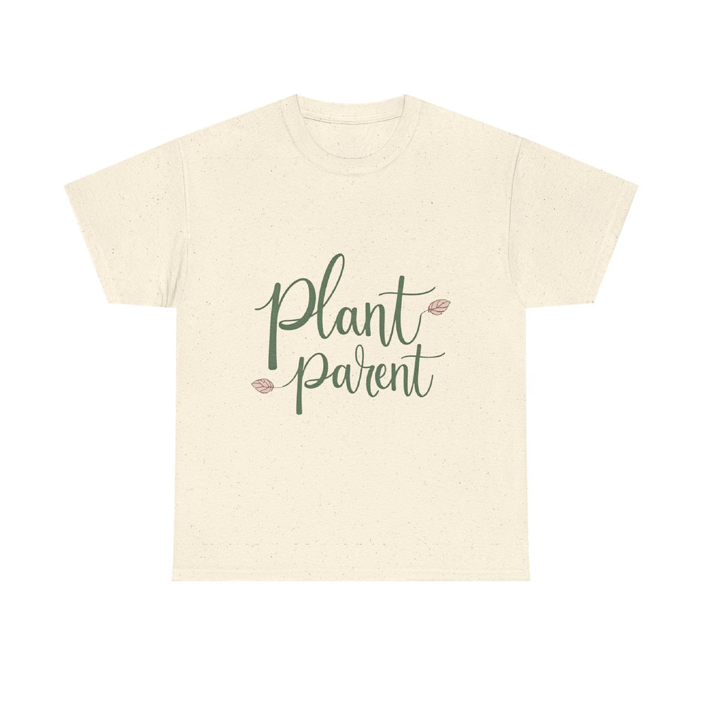 Plant Parent Heavy Cotton Tee Botanical Gift for Plant Lovers