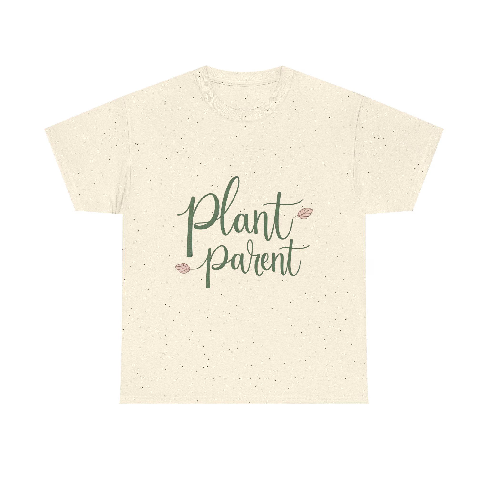 Plant Parent Heavy Cotton Tee Botanical Gift for Plant Lovers